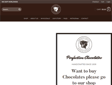 Tablet Screenshot of perfectionchocolates.com